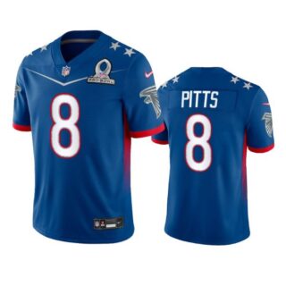 Men's Kyle Pitts Atlanta Falcons 2022 NFC Pro Bowl Stitched Jersey Royal