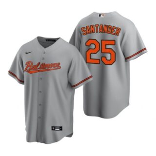 Men's Anthony Santander Baltimore Orioles Cool Base Jersey Gray