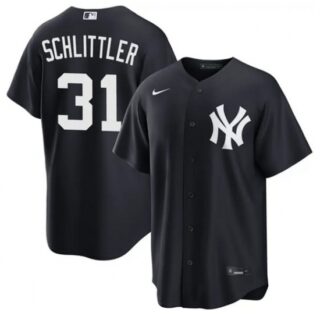 Men's New York Yankees #31 Cam Schlittler Navy 2026 Alternate Stitched Baseball Jersey