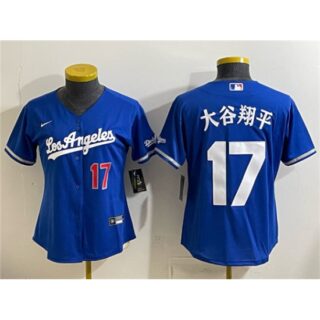 Youth Los Angeles Dodgers #17 Shohei Ohtani Royal Alternate Stadium Stitched Baseball Jersey