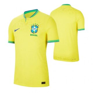 Youth Brazil National Team Yellow Home Soccer Jersey 2022-23
