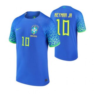 Youth Neymar Jr. Brazil National Team Blue Away Soccer Jersey 2022-23