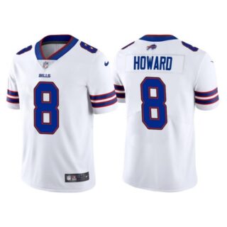 Men's Buffalo Bills O. J. Howard White Vapor Limited Stitched Jersey