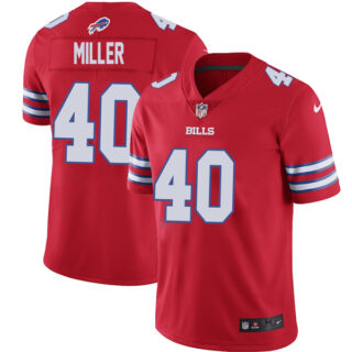 Men's Buffalo Bills Von Miller Red Color Rush Stitched Jersey