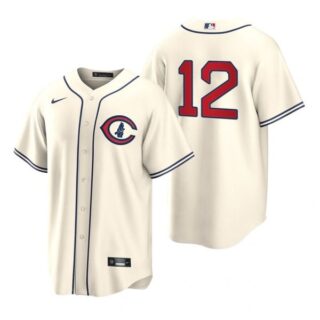 Men's Cool Base Chicago Cubs Codi Heuer 2022 Field of Dreams Cream Stitched Jersey