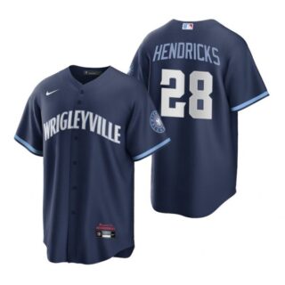 Youth Chicago Cubs Kyle Hendricks City Connect Wrigleyville Jersey Navy Stitched