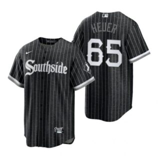 Men's Cool Base Chicago White Sox Codi Heuer 2021 City Connect Southside Jersey Black Stitched