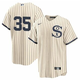 Men's - Cool Base Chicago White Sox #35 Frank Thomas Field of Dreams Throwback Jersey Stitched