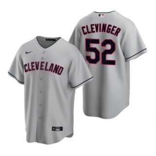 Men's Mike Clevinger Cleveland Indians Cool Base Jersey Gray