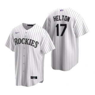 Men's Todd Helton Colorado Rockies Cool Base Jersey White