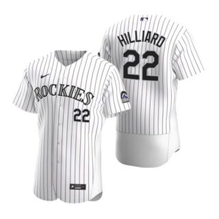 Men's Sam Hilliard Colorado Rockies Flex Base Jersey White