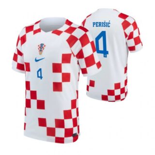 Youth Ivan Perisic Croatia National Team White Home Soccer Jersey 2022-23