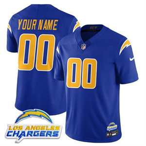 Custom Men's Los Angeles Chargers Alternate 2025 Jersey - All Stitched Royal