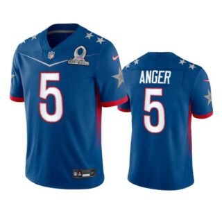 Men's Bryan Anger Dallas Cowboys 2022 NFC Pro Bowl Stitched Jersey Royal
