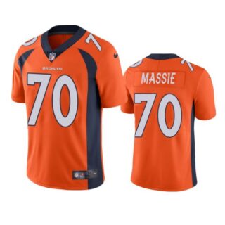 Men's Bobby Massie Denver Broncos Limited Footbal Jersey Orange