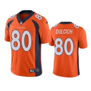 Men's Greg Dulcich Denver Broncos Limited Footbal Jersey Orange