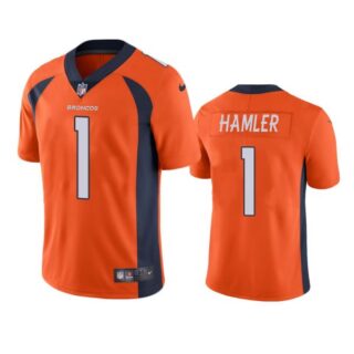 Men's K.J. Hamler Denver Broncos Limited Footbal Jersey Orange