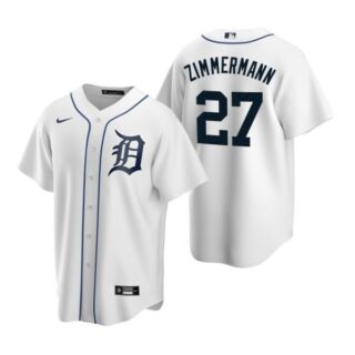 Men's Jordan Zimmermann Detroit Tigers Cool Base Jersey White