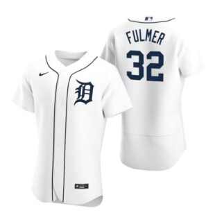 Men's Michael Fulmer Detroit Tigers Flex Base Jersey White