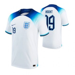 Youth Mason Mount England National Team White Home Soccer Jersey 2022-23