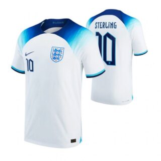 Youth Raheem Sterling England National Team White Home Soccer Jersey 2022-23