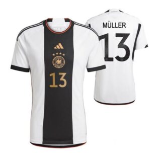 Youth Thomas Muller Germany National Team White Home Soccer Jersey 2022-23