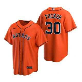 Men's Kyle Tucker Houston Astros Cool Base Jersey Orange