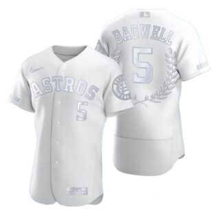 Men's Jeff Bagwell Houston Astros Flex Base Jersey White Award