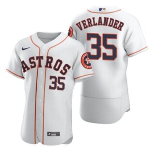 Men's Justin Verlander Houston Astros Flex Base Jersey White