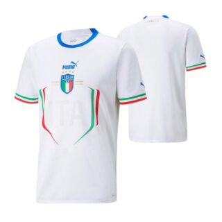 Men's Blank Italy National Team White Away Soccer Jersey 2022-23