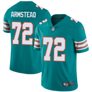 Men's Miami Dolphins Terron Armstead Aqua Throwback Limited Stitched Jersey