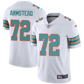 Men's Miami Dolphins Terron Armstead White Throwback Limited Stitched Jersey