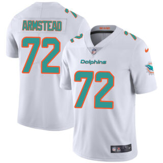 Men's Miami Dolphins Terron Armstead White Vapor Limited Stitched Jersey