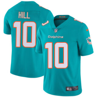 Men's Miami Dolphins Tyreek Hill Aqua Vapor Limited Stitched Jersey