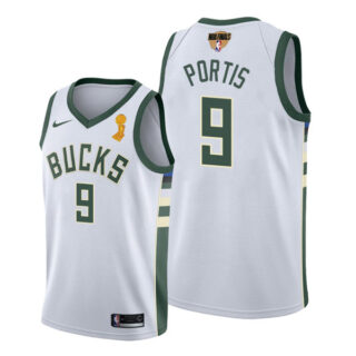Youth Bobby Portis Milwaukee Bucks 2021 NBA Finals Champions Jersey White Association
