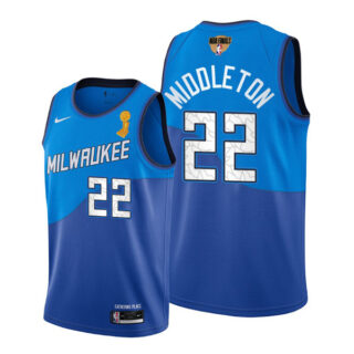 Youth Khris Middleton Milwaukee Bucks 2021 NBA Finals Champions Jersey