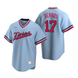 Men's Jose Berrios Minnesota Twins Cool Base Jersey Light Blue Cooperstown