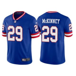 Men's New York Giants Xavier Mckinney Royal Classic Vapor Limited Stitched Jersey