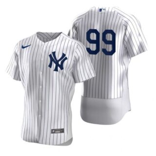 Men's Aaron Judge New York Yankees Flex Base Jersey White