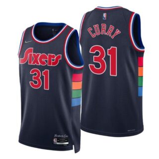 Men's Seth Curry Philadelphia 76ers 75th Anniversary Diamond Jersey