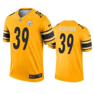 Men's #39 Minkah Fitzpatrick Pittsburgh Steelers Vapor Limited Jersey Stitched Yellow