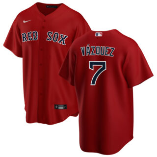 Men's Boston Red Sox #7 Christian Vazquez Jersey Cool Base Red