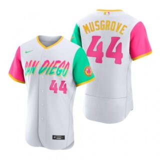 Men's Flex Base San Diego Padres Joe Musgrove White City Connect Stitched Jersey