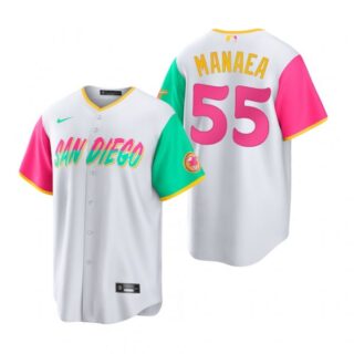 Youth San Diego Padres Sean Manaea White City Connect Stitched Jersey
