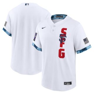 Men's - Cool Base San Francisco Giants 2021 MLB All-Star White Jersey Worn In-Game - Stitched