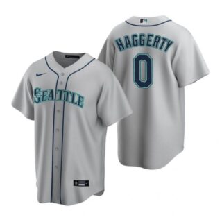 Men's Sam Haggerty Seattle Mariners Cool Base Jersey Cream Gray