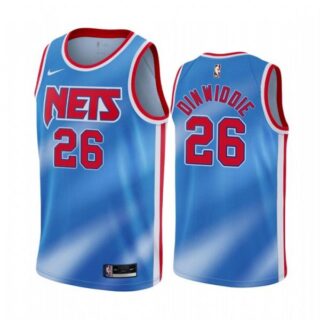 Men's Spencer Dinwiddie Brooklyn Nets Basketball Jersey Blue