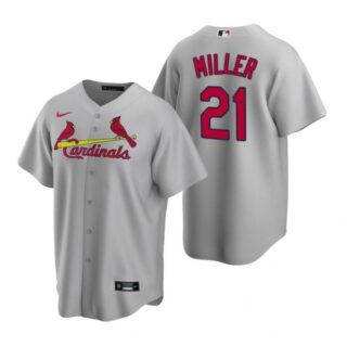 Men's Andrew Miller St. Louis Cardinals Cool Base Jersey Light Blue Gray