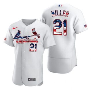 Men's Andrew Miller St. Louis Cardinals Flex Base Jersey Light Blue White Stars