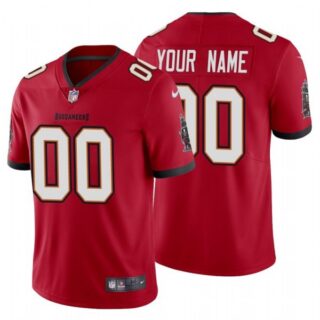 Men's Custom Tampa Bay Buccaneers Vapor Limited Jersey Stitched Red